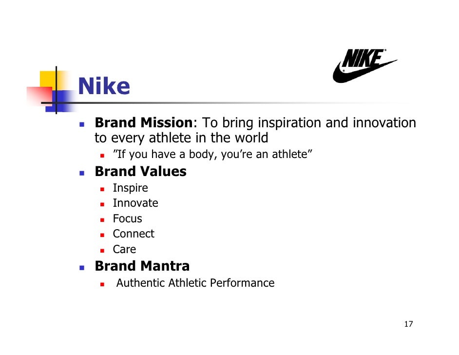 nike brand vision