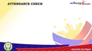 4
ATTENDANCE CHECK
 