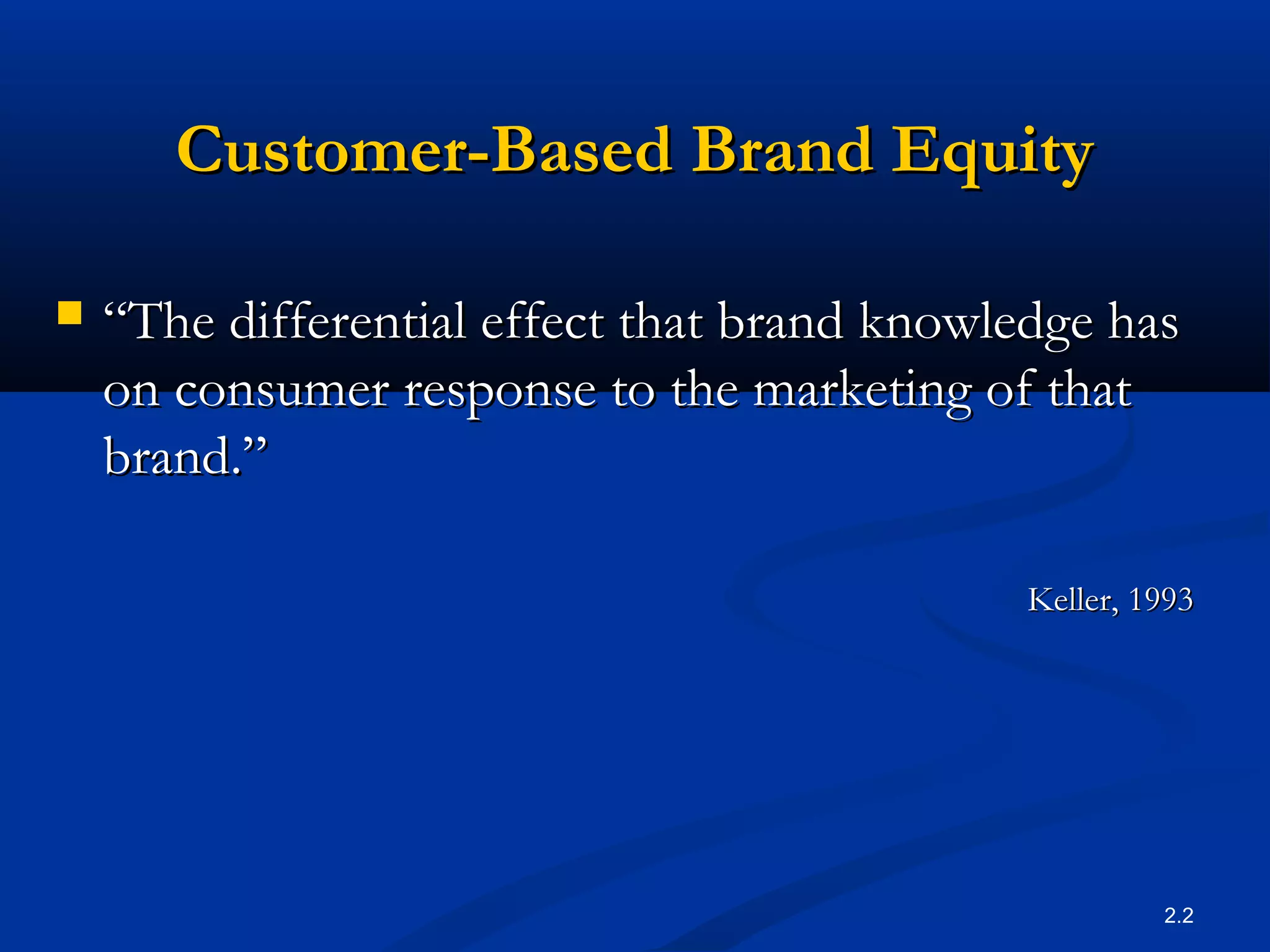 CUSTOMER BASED BRAND EQUITY | PPT
