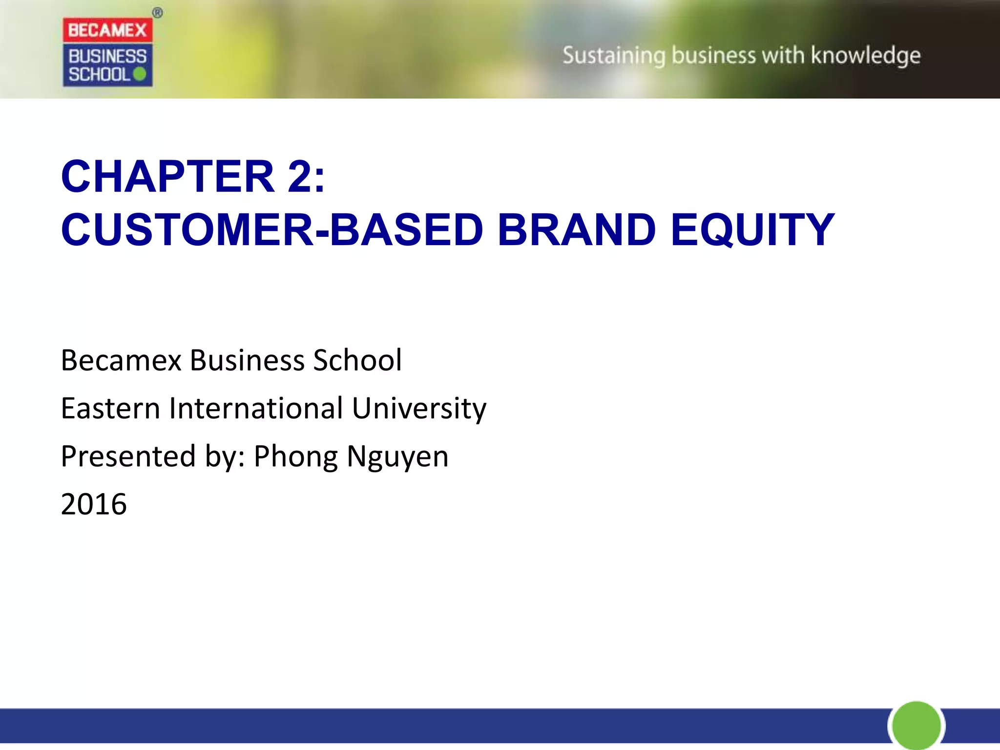 Customer-based Brand Equity | PPT