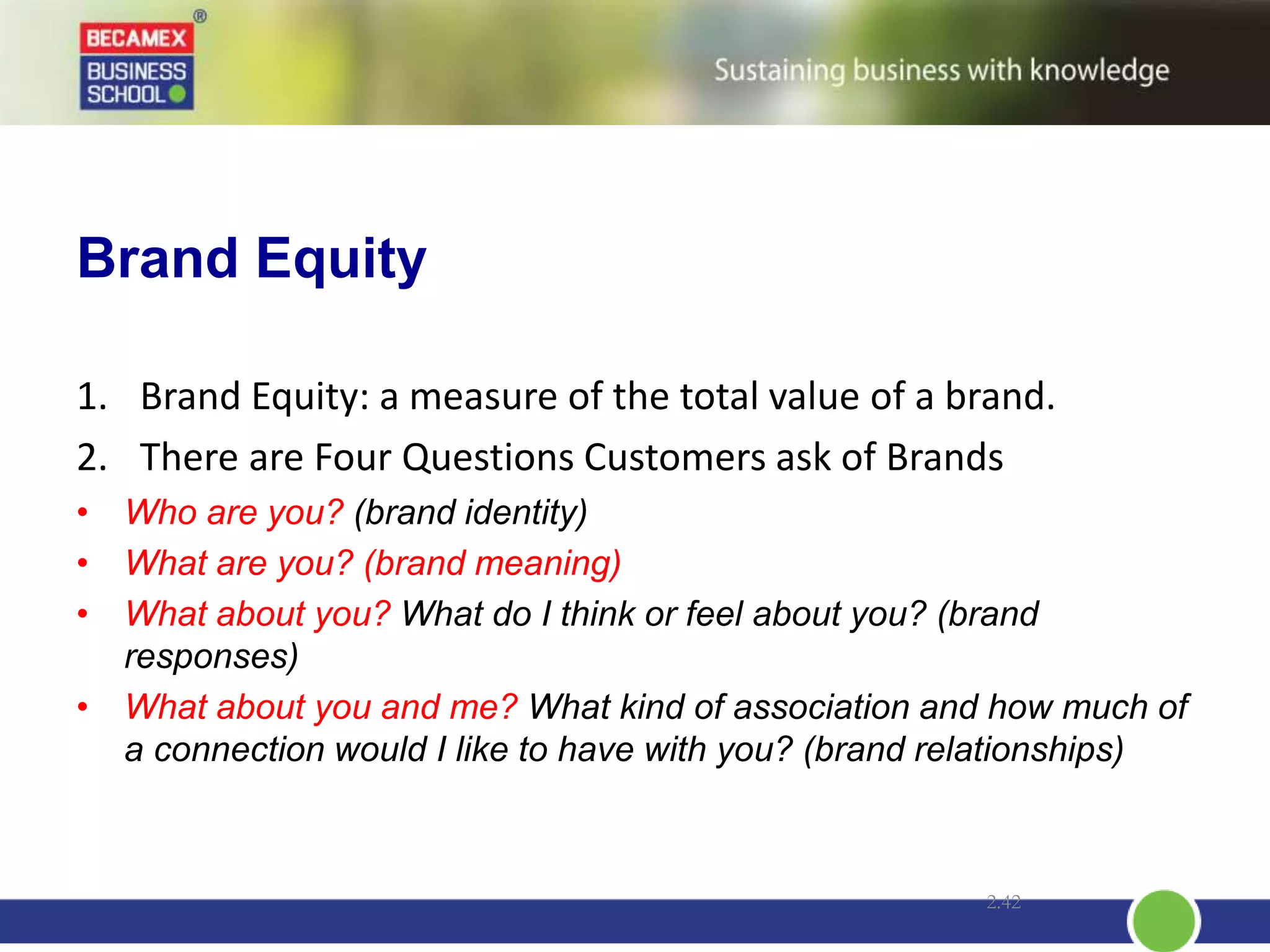 Customer-based Brand Equity | PPT