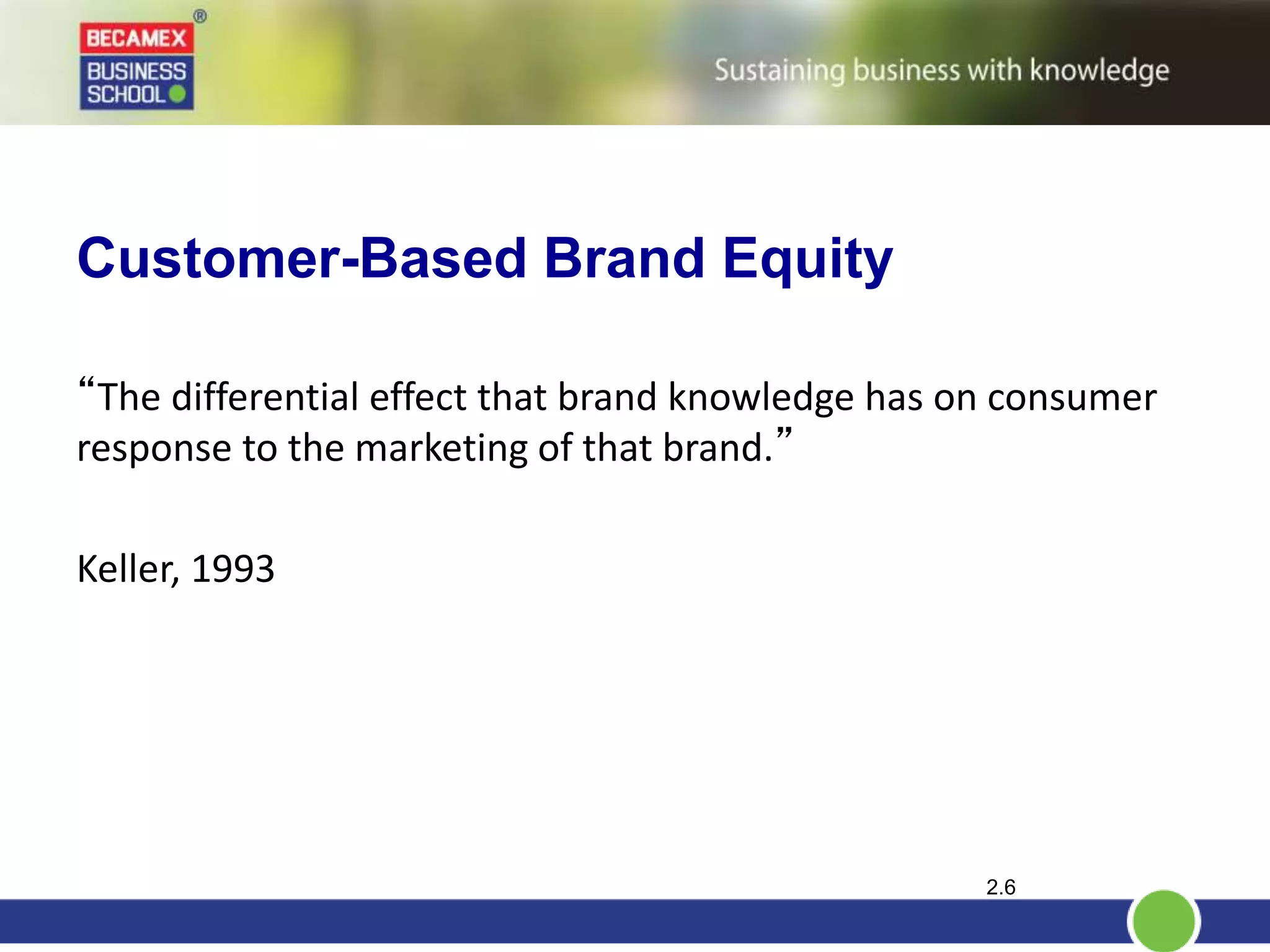 Customer-based Brand Equity | PPT