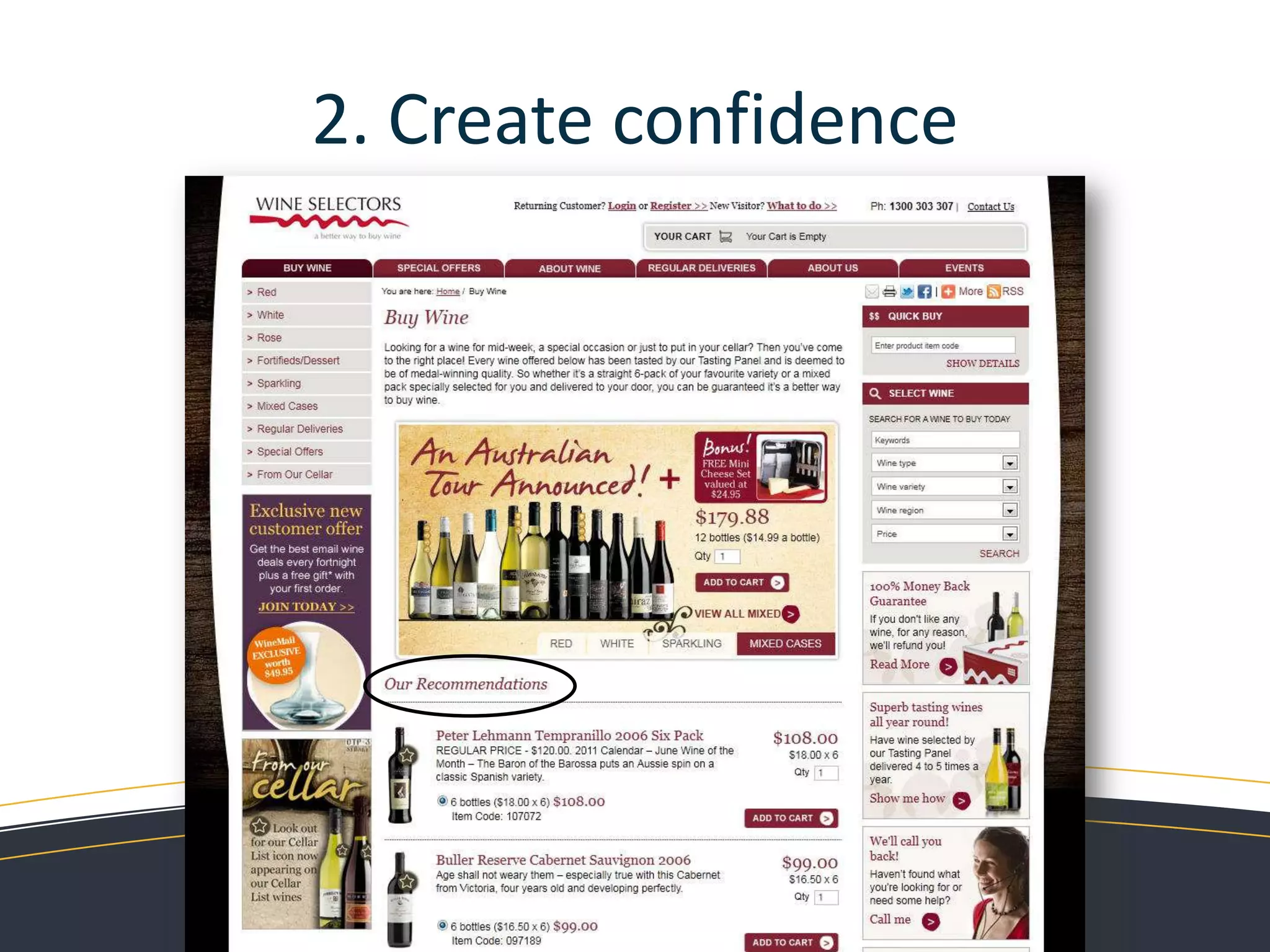 1. Cut their options