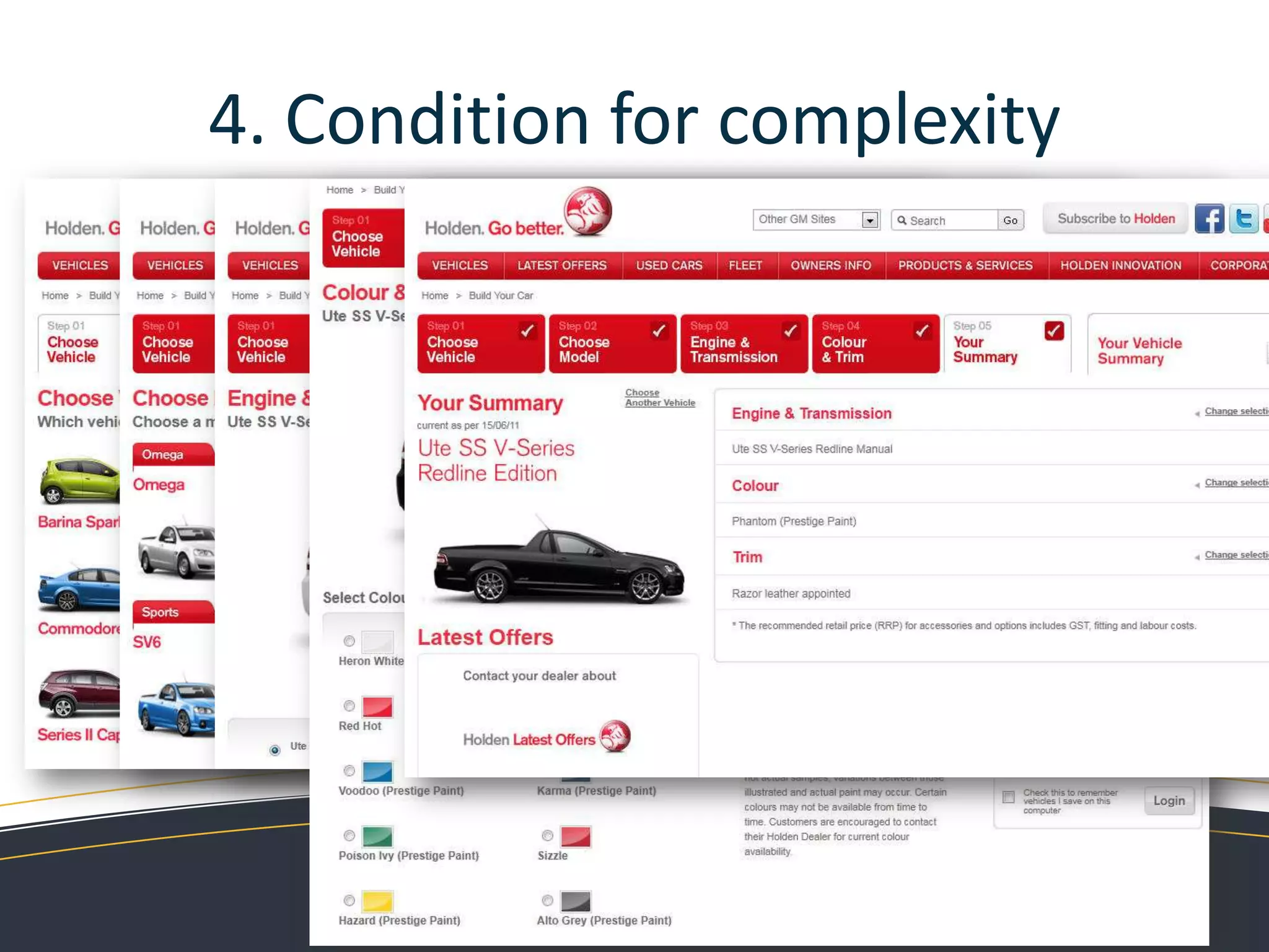 3. Categorise the options