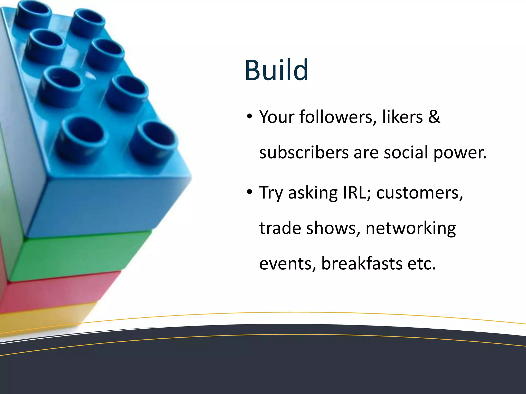   Measure goals & refine strategies