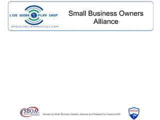 Small Business Owners Alliance 