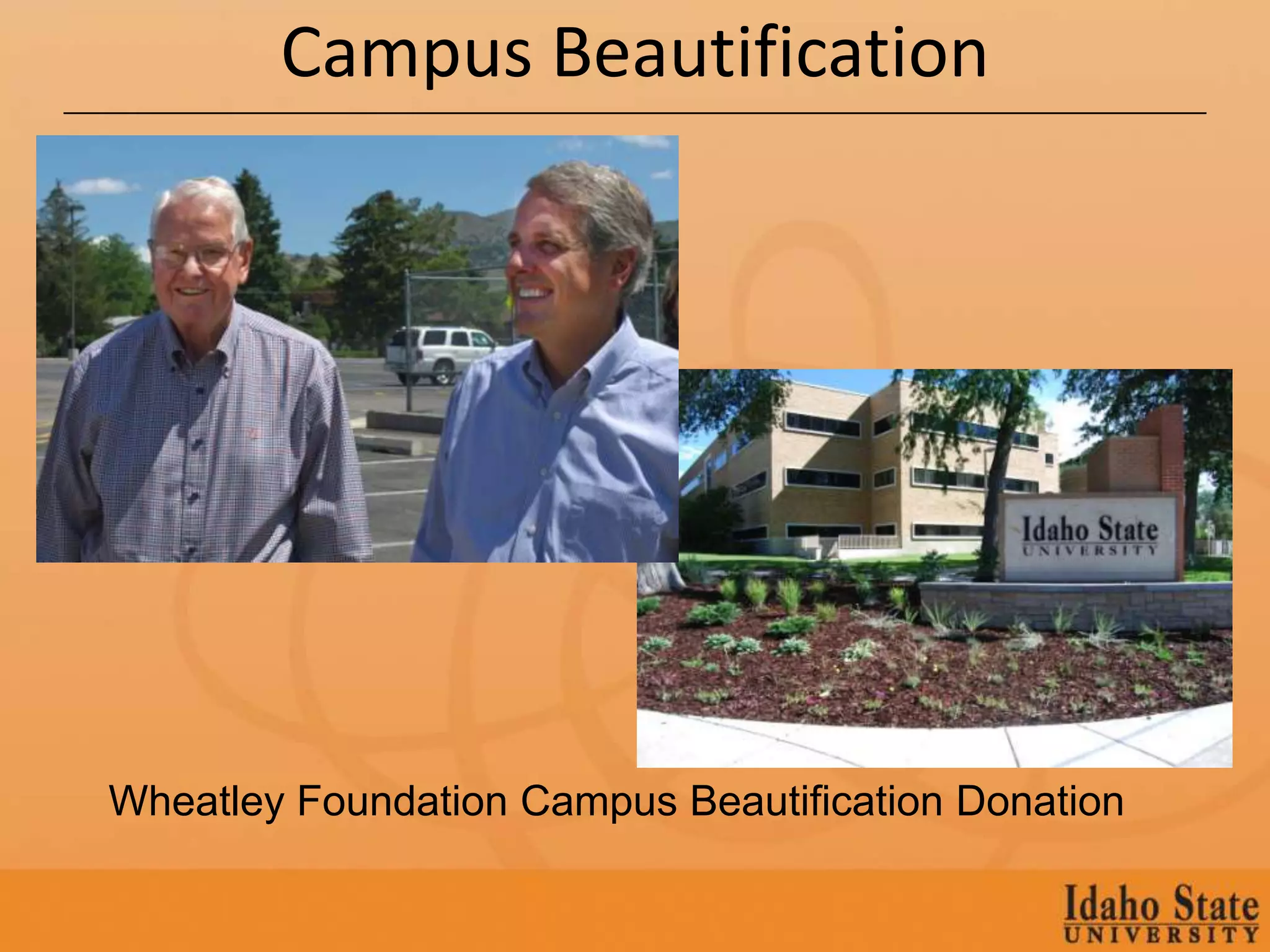 Campus Beautification




Wheatley Foundation Campus Beautification Donation
 