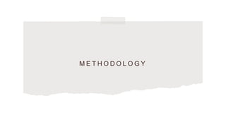 M E T H O D O L O G Y
 