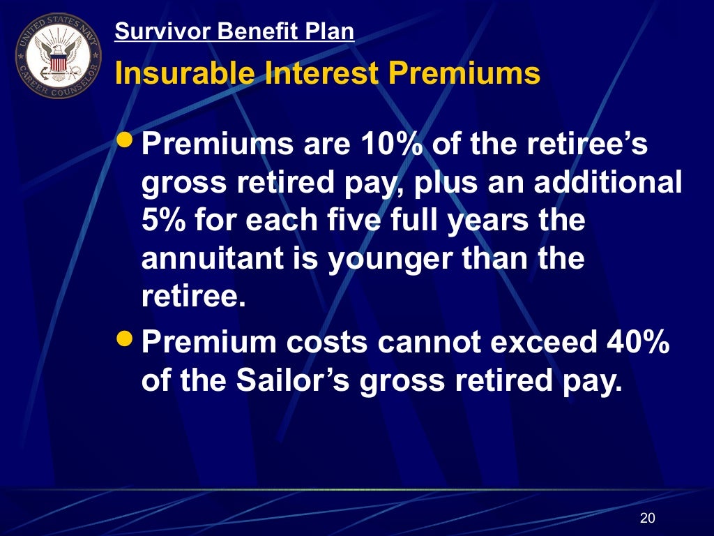 Survivor Benefit Plan Sbp