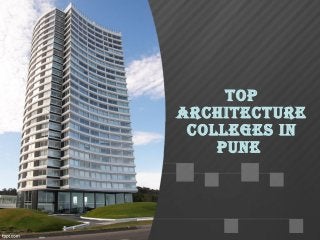 Top
ArchiTecTure
colleges in
pune
 