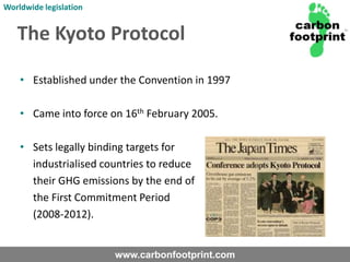 The first international law to address climate change