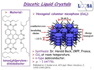 Electrical response of a columnar liquid crystal applied in a diode ...