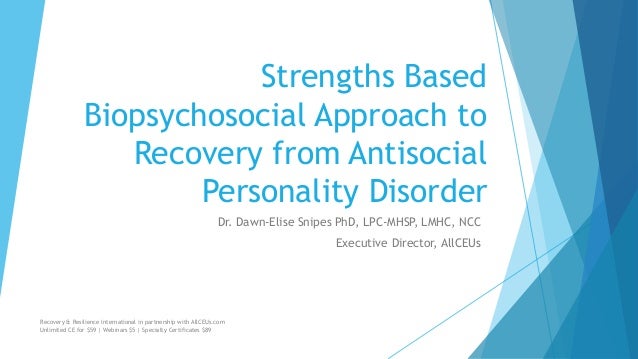 understanding anti social personality disorder This chapter discusses the medical understanding of antisocial personality disorder (apsd), including research concerning its etiology, prevalence, pathology, differential diagnosis, and treatment . understanding anti social personality disorder This chapter discusses the medical understanding of antisocial personality disorder (apsd), including research concerning its etiology, prevalence, pathology, differential diagnosis, and treatment .