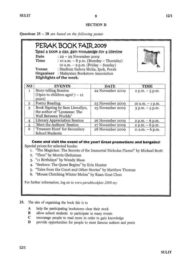 Sbp Trials 2009 Bahasa Malaysia (Paper 1,2 & Answers 