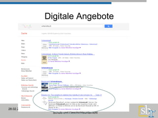 Digitale Angebote 28.02.2012 Staatliche Bibliothek Regensburg Schule und Geschichtsunterricht 