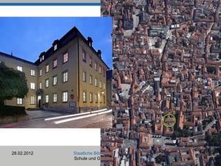 So finden Sie uns… Im Herzen der Altstadt Gesandtenstr. 13 93047 Regensburg www.staatliche-bibliothek-regensburg.de 28.02.2012 Staatliche Bibliothek Regensburg Schule und Geschichtsunterricht 