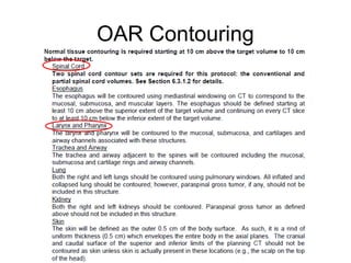 OAR Contouring
 
