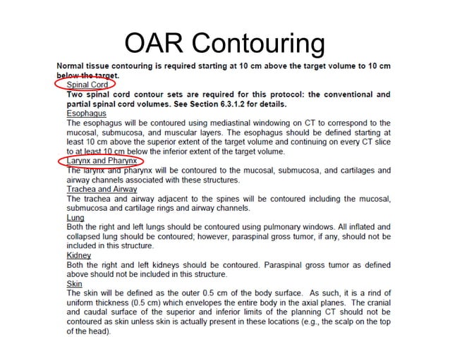 SBRT Contouring Guidelines | PPT