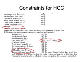 Constraints for HCC
 