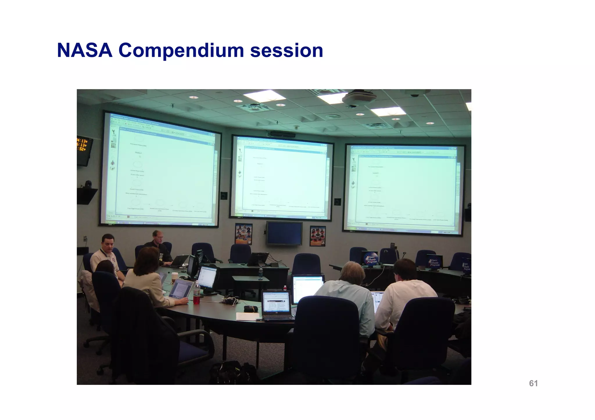 NASA Compendium session




                          61
 