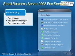 Small Business Server 2008 Web Server -  IIS