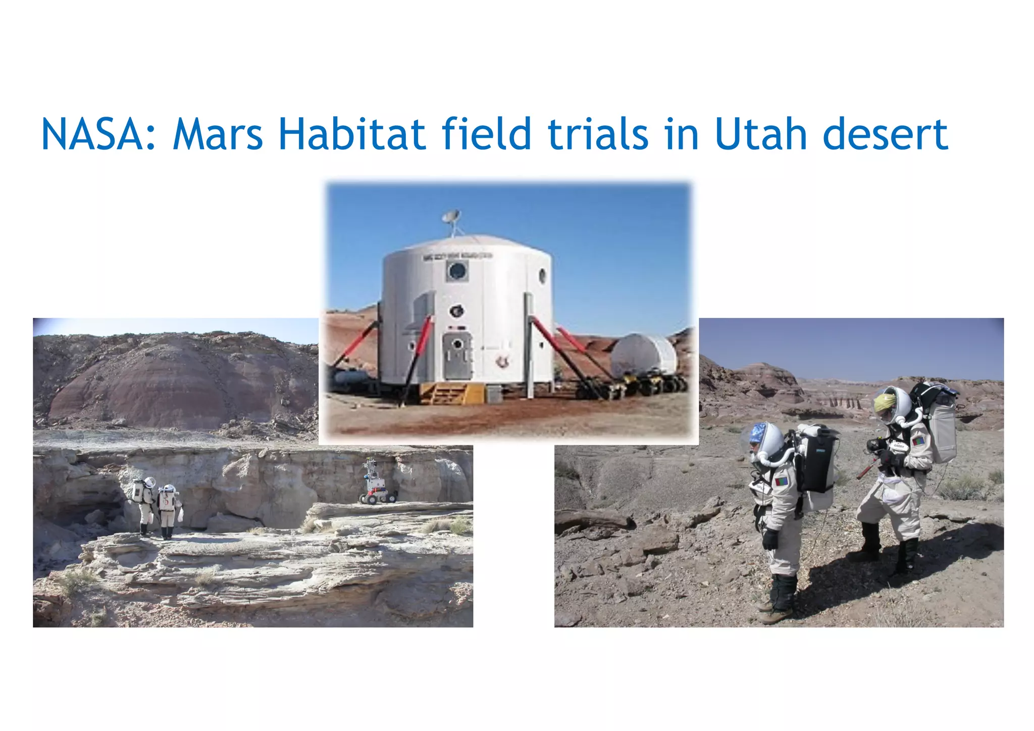 NASA: Mars Habitat field trials in Utah desert
 