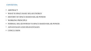 space based solar power powerpoint english | PPTX