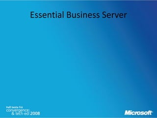 Essential Business Server
 