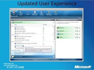 Updated User Experience
 