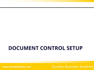 Document control and Employee Training management for ISO 9001 ...