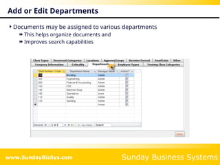 Document control and Employee Training management for ISO 9001 ...
