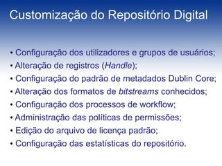 Estrutura do repositório;