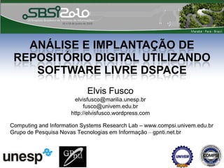 Opção de navegação pelas coleções existentes;