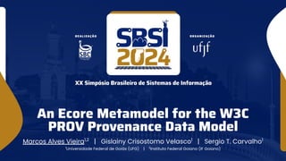 An Ecore Metamodel for the W3C PROV Provenance Data Model | PDF