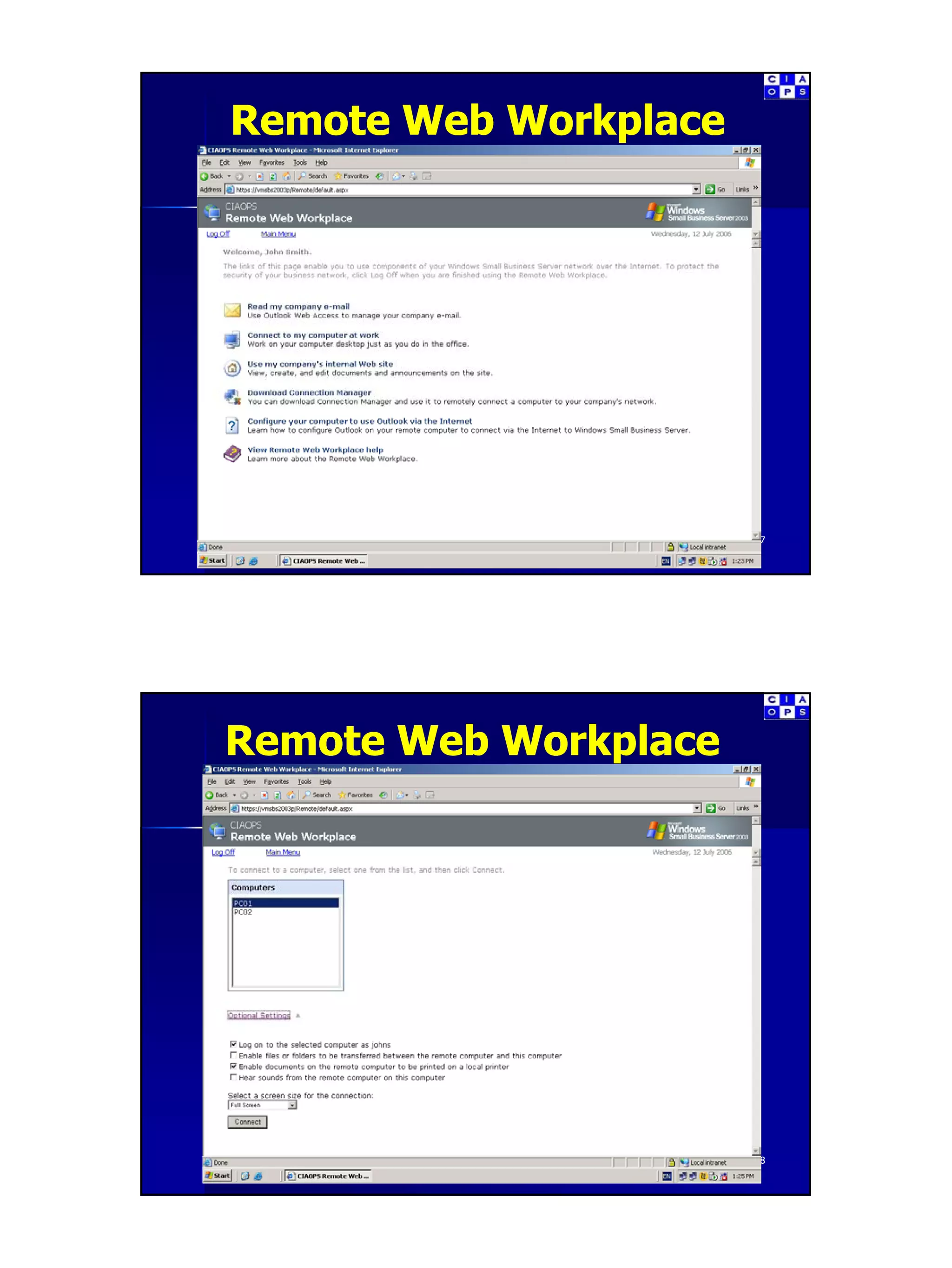 Introduction to Small Business Server Part 3