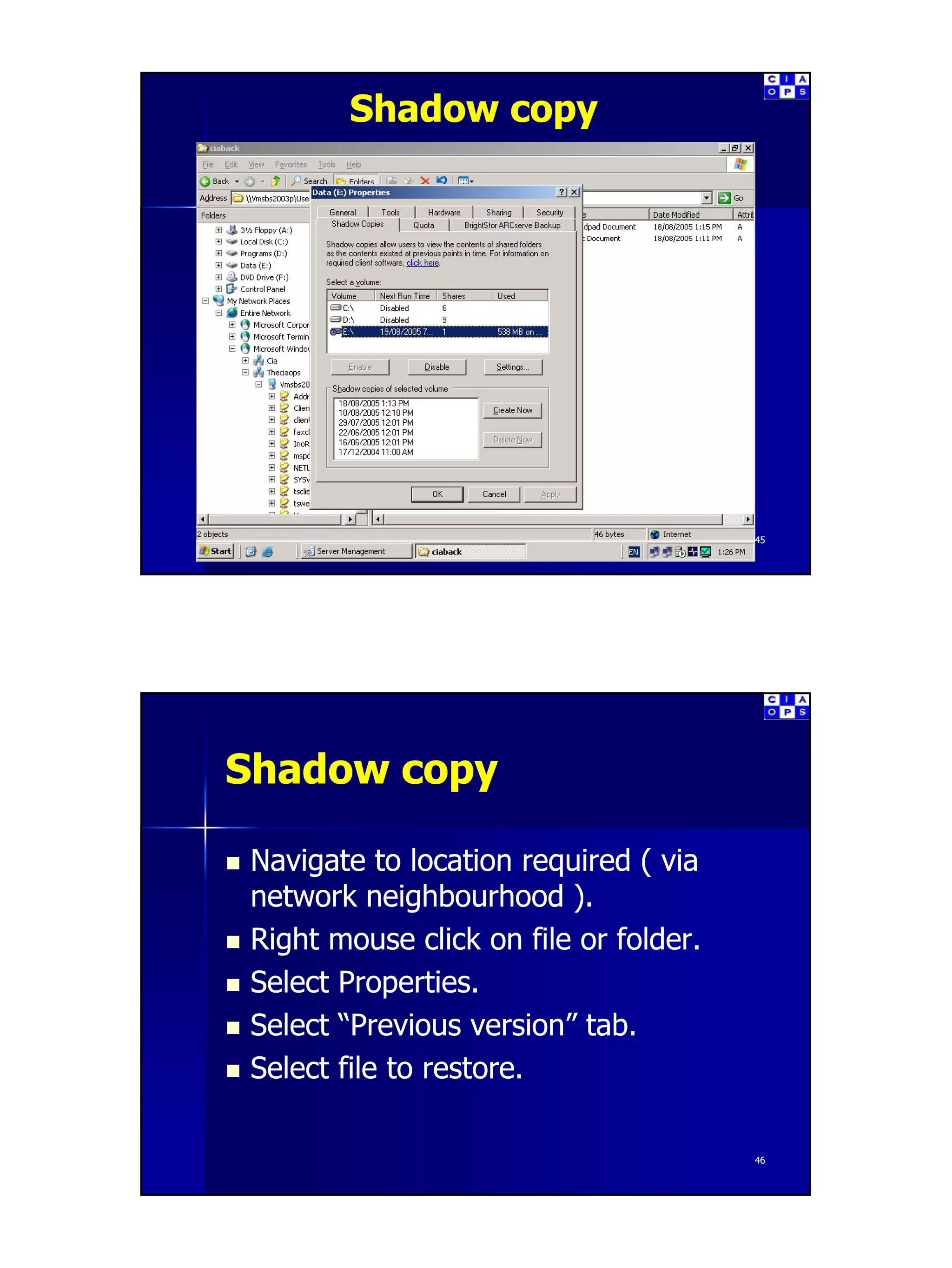 Introduction to Small Business Server Part 3