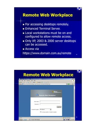 Introduction to Small Business Server Part 3