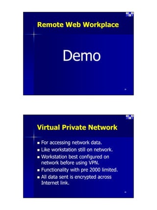 Introduction to Small Business Server Part 3