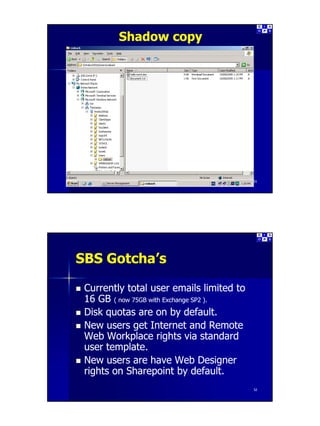 Introduction to Small Business Server Part 3