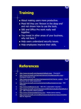 Introduction to Small Business Server Part 3