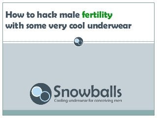 How to hack male fertility
with some very cool underwear

 