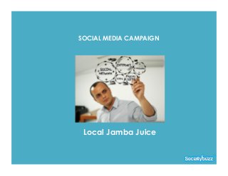 SOCIAL MEDIA CAMPAIGN
Local Jamba Juice
 