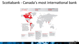 4	
  
Page:	
  	
  4	
  	
  
Sco9abank	
  -­‐	
  Canada’s	
  most	
  interna9onal	
  bank	
  
	
  
4	
  
 