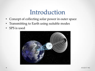 Space Based Solar Power | PPTX