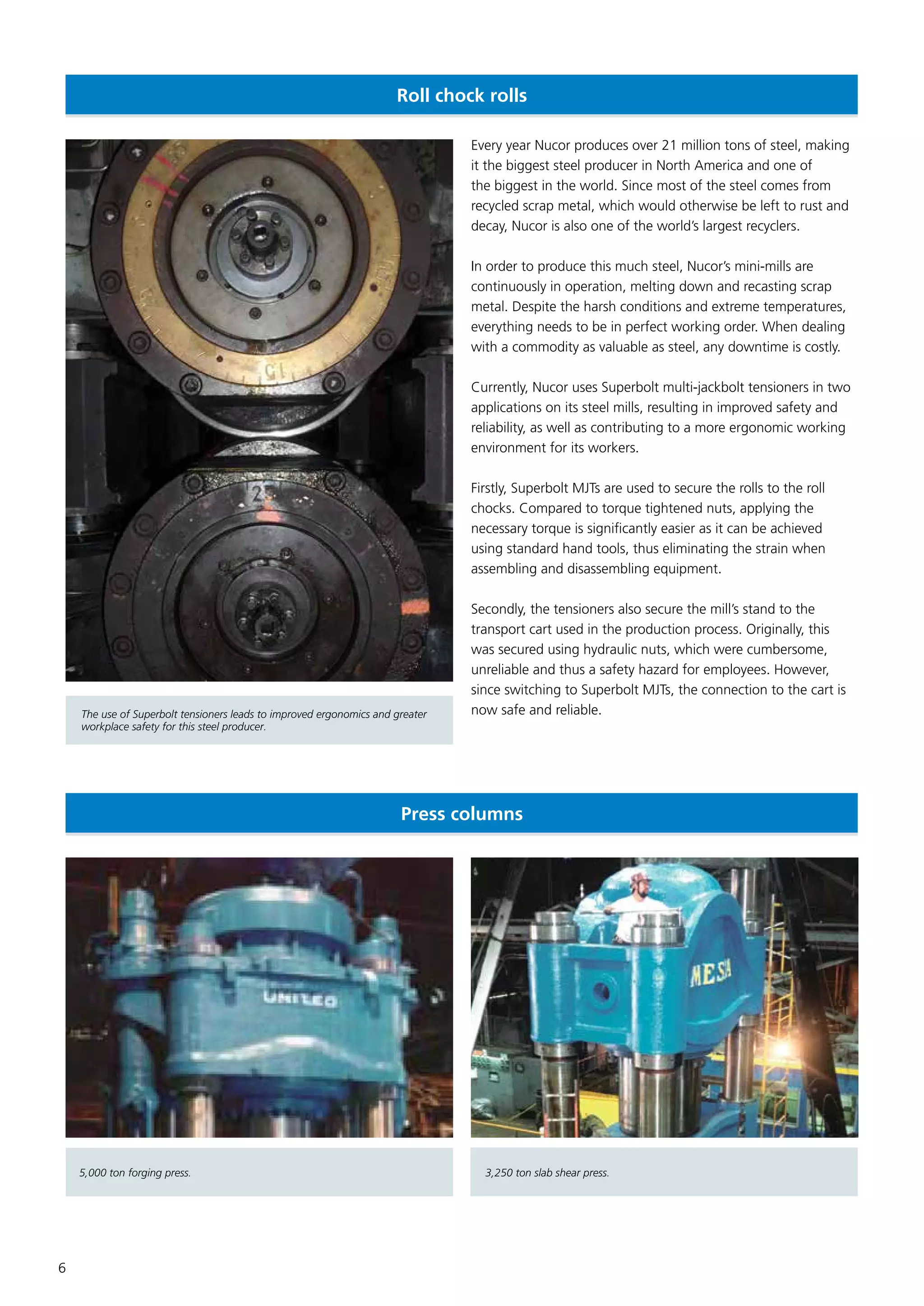 Superbolt Solutions for Steel Mills PDF