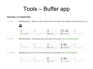 Tools – Buffer app
 