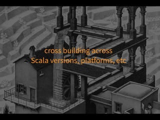 cross building across
Scala versions, platforms, etc
 