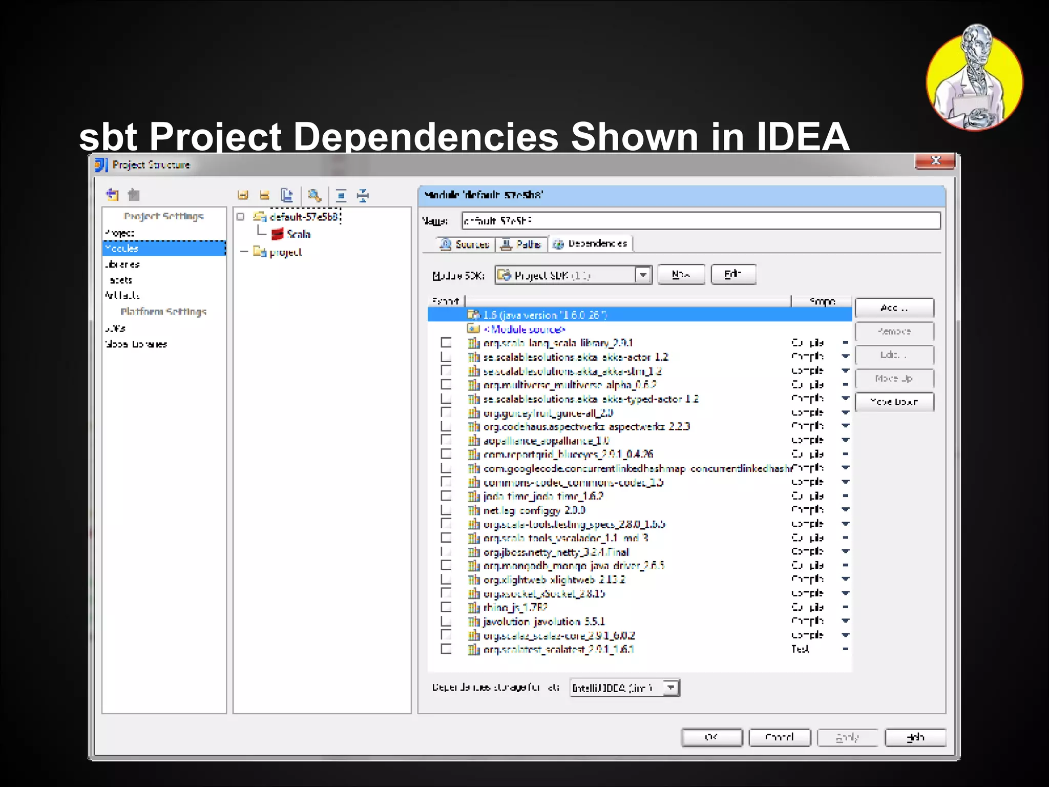 sbt Project Dependencies Shown in IDEA 