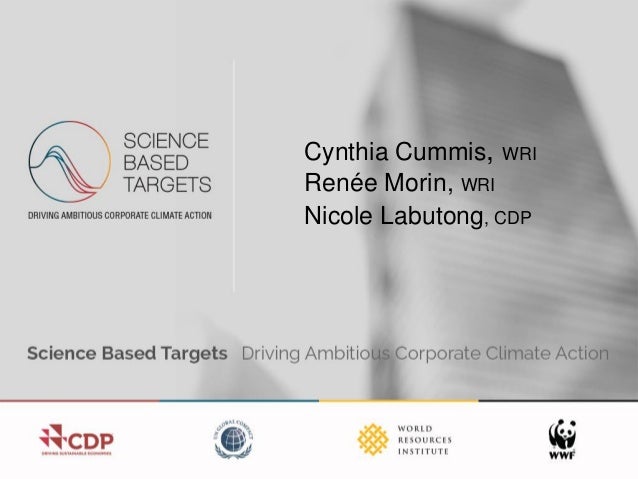 Science-based Target Setting Manual Webinar Presentation Slide 2