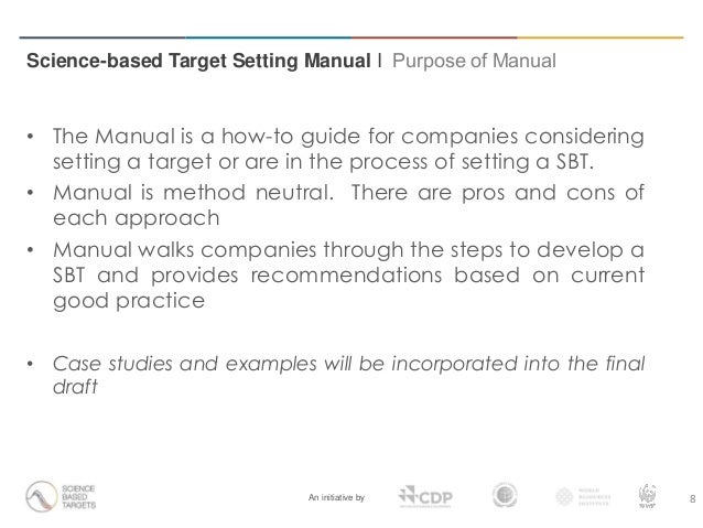 Science-based Target Setting Manual Webinar Presentation Slide 8